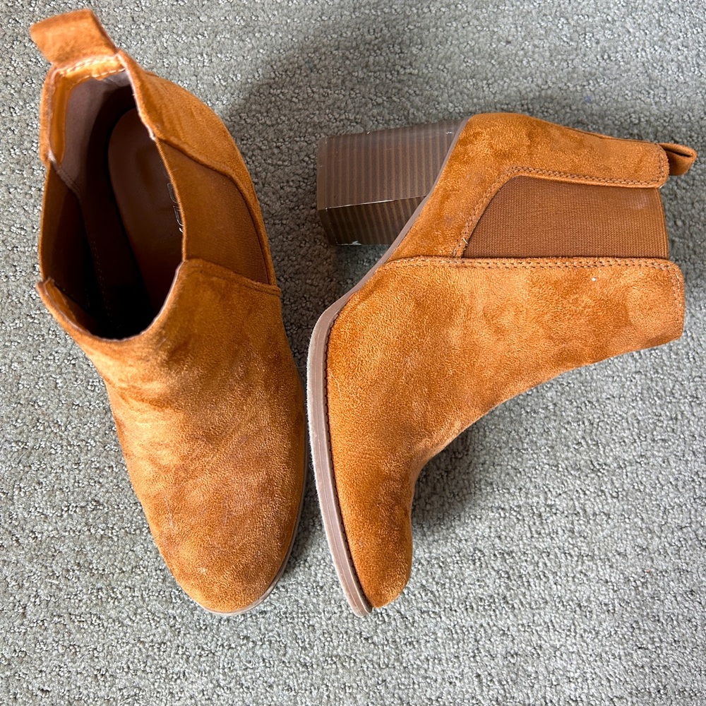 Soda Brown Suede Booties